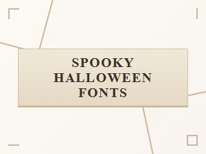 Spooky Halloween Fonts with Blackletter Influence